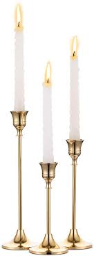 Maybe you would like to learn more about one of these? Buy Nuptio Candlestick Holders Taper Candle Holders Set Of 3 Candle Stick Holders Set Brass Gold Candlestick Holder Set Vintage Modern Decorative Centerpiece For Table Mantel Wedding Housewarming Gift Online In Indonesia