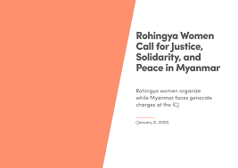 Yet our world is increasingly divided. Rohingya Women Call For Justice Solidarity And Peace In Myanmar Fortify Rights