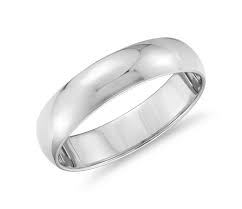 classic wedding ring in 14k white gold 5mm blue nile classic wedding ring in 14k white gold 5mm