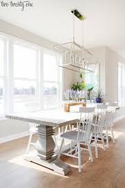 Dining Area White Dining Room Decor Rustic Table Centerpieces