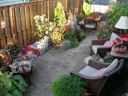 Wide And Narrow Backyard Ideas Outdoor Patio Space Colorful Patio Small Backyard Landscaping