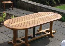 Rating 2.000001 out of 5. The Wetherby Oval Garden Wooden Patio Table Woodcraft Uk