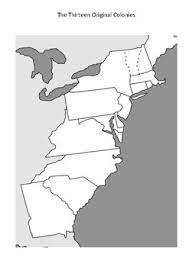 13 Colonies Map Without Names 13 (Thirteen) Original Colonies Blank Map & Map With Quiz By Mrfitz