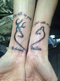 Jared goodman this tattoo is a representation of a buck that jared harvested in 2005 with a bow. Love Of Hunting Tatts Couple Tattoos Unique Tattoos Matching Couple Tattoos