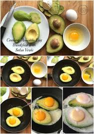 Avocado Egg Breakfast With Salsa Verde Egg Avocado Breakfast Avocado Breakfast Cooking Avocado