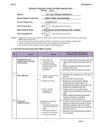Proses penilaian keberhasilan dilaksanakan secara berterusan sepanjang tahun. 2 Ridzal Borang E Prestasi Guru Dlm Format Word