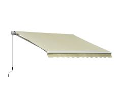 Face à un support en bois : Store Banne Manuel 3 5l X 2 5l M Beige Store Exterieur But