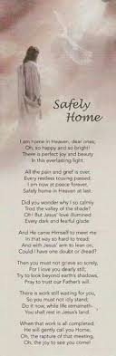 Safely Home In Heaven Grieving Quotes Funeral Quotes Funeral Poems