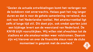 Curaçao versoepelt coronaregels, onder meer verruiming avondklok. Knvb Begrijpt Verlenging Lockdown En Is In Gesprek Met Overheid Geen Promotie En Degradatie Volleyballers Rtv Oost