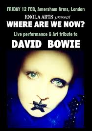 Transpontine: Where are we now? Bowie Tribute Nights at Ivy House and  Amersham Arms