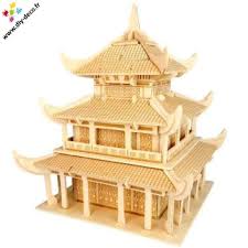 Puzzle En Bois 3d Temple Chinois Monastere Shaolin Puzzle En Bois Batiment Temple Chinois