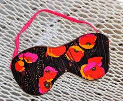 Using the pattern, cut one sleep mask shape from each of the following: Minkee Eye Mask Pattern Pretty Prudent