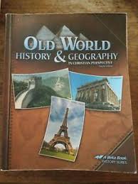 Los cuestionarios de historia en formato word están divididos por bloques y se pueden editar en caso de ser necesario. Abeka Grado 5 Viejo Mundo La Historia Y La Geografia Libro De Texto Para Estudiantes Un Beka Ebay