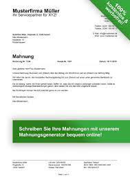 Mahnung Vorlagen Kostenlose Vorlagen Fur Mahnungen