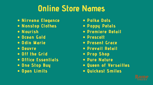 Online business success starts with a perfect name. Store Names 900 Unique And Creative Store Names Ideas