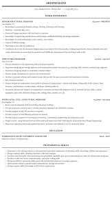 structural designer resume sample