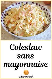 Coleslaw Salade De Chou Sans Mayonnaise La Recette Facile En 2020 Recettes De Cuisine Salade De Chou Recette