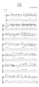 Layla Solo Tab Guitar Tabs Songs Acoustic Guitar Guitar Tabs And Chords