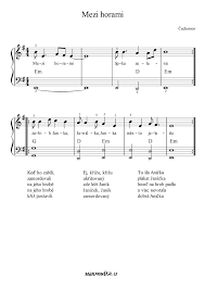 Zpěvník skupiny čechomor obsahuje písně z 5 alb: Noty Harmonika