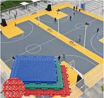 Amazon.com: KYTGFH Outdoor Basketball Court Modular ...