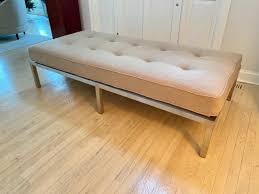 Product titlefurniturer modern daybed twin size, metal sofa bed frame, black. Modern Daybed With Brushed Silver Base For Sale At Watercress Springs Estate Sales
