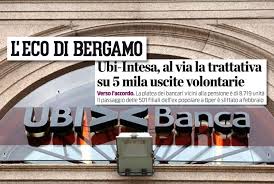 Via madaschi, 103 24060 adrara san martino bg Intesa Ubi L Eco Di Bergamo 5mila Uscite Volontarie A Febbraio 501 Filiali A Bper First Cisl