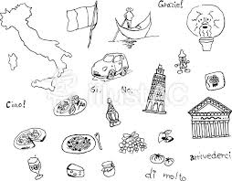 イタリア色々 イラスト イタリア 地図 フリー素材 イラスト