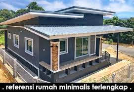 Model rumah modern untuk lahan yang cukup luas. Lingkar Warna Desain Rumah Minimalis Atap Miring Dengan Dana 100 Jutaan Denah