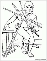 Luke Skywalker From Star Wars Coloring Page Free Coloring Pages Online