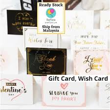 Kad untuk majlis hari jadi, hari ulang tahun perkahwinan, hari guru dan majlis perkahwinan. Buy Gift Card Wish Card Greeting Card Greetings Card Wish Card Happy Birthday I Love You Kad Ucapan Best Wishes Card Seetracker Malaysia