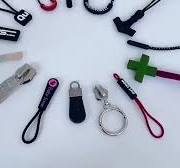 High Quality Rubber Polyester Zipper Puller Cord Customized Logo Plastic  Pvc Zipper Slider Zipper Head Designer