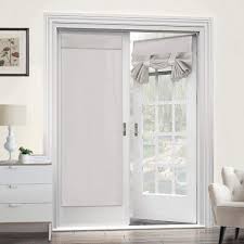 French door window curtains is a great way to draw attention to the door itself when the curtains are open, and to maintain your privacy or to keep the sunlight out during the day as the glare can disturb. 1 Panel Blackout Door Curtains Privacy French Door Curtains Room Darkening Curtains For Glass Door Thermal Insulated Tie Up Shades Window Curtains For Bedroom Blackout French Door Window Curtains Walmart Com