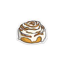 The Cinnamon Bun Sticker Blank Tag Co Pegatinas Caseras Pegatinas Bonitas Pegatinas Wallpaper
