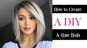 How To Create A Diy A Line Bob Cut Youtube