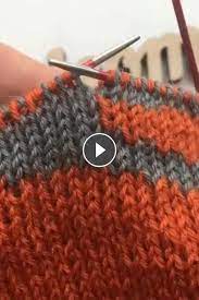 How to knit a yfwd (and yrn) (video). This Is A Video Of The Process Of Creating New Socks Using The Double Sided Jacquard Technique Knitting Knitting Videos Crochet