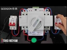 A transfer switch is installed beside the electrical meter; Ats Automatic Transfer Switch Change Over Time Less Than 22 Milliseconds Youtube Transfer Switch Electronic Circuit Projects Electrical Circuit Diagram