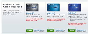 Ink business cash® credit card: Chase Increases The Sign Up Bonus On Their Business Ink Cards To 60 000 Chase Ur Points From 50 000 Doctor Of Credit