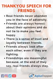 I couldn't be more thankful for your friendship on this glorious holiday. Thank You Speech For Friends In English For Students And Children A Plus Topper