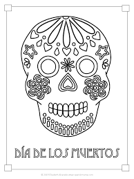 The spruce / wenjia tang take a break and have some fun with this collection of free, printable co. Sugar Skull Coloring Pages And Masks For Dia De Muertos