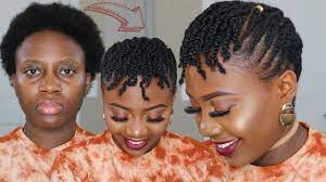 No Extensions Protective Style On Short 4c Natural Hair Mini Twists Flat Protective Styles For Natural Hair Short Hair Twist Styles Short Hair Twist Styles