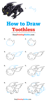 How To Draw Toothless From How To Train Your Dragon Really Easy Drawing Tutorial Toothless Drawing Drawing Tutorial Easy How Train Your Dragon