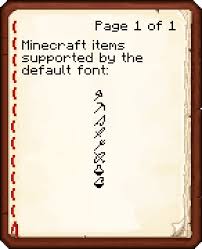This texture pack was created to make minecraft: Til The Default Font In Java Edition 1 16 Supports Emoji For A Few Minecraft Items Minecraft