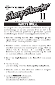 We will be running through the features. Bounty Hunter Sharp Shooter Ii Owner S Manual Manualzz