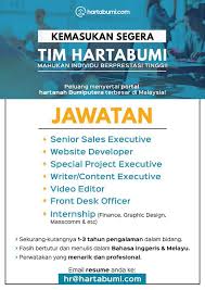 Explore tweets of your recruiter @kerja_kosongmy on twitter. Jawatan Kosong Kl Hartabumi Hartabumihartabumi