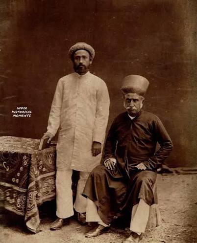 Parsi Priests, Bombay, India— 1860s. #history #india #bombay #mumbai #parsi
