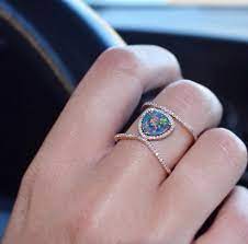 Double Band Opal Ring Luna Skye By Samantha Conn Jewelry Opal Rings Jewels