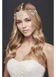 Crystal Flower Goddess Style Headband David S Bridal Bridesmaid Hair Flowers Wedding Hairstyles Bride Wedding Hairstyles