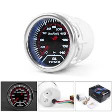 However, such is the reliability of modern 'family car' engines that only a warning light, set to operate when the oil pressure has dropped to the safety limit, is normally provided. Gauges 2 52mm Car Smoke Lens Led Pointer Oil Temp Temperature Gauge Meter With Sensor Automotive