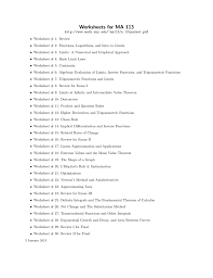 Derivative worksheets include practice handouts based on power rule, product rule, quotient rule, exponents, logarithms, trigonometric angles, hyperbolic functions, implicit differentiation and more. Theorem Of Intermediate Value