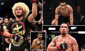 How Khabib Nurmagomedov Tony Ferguson And Robert Whittaker Make Ufc 254 Biggest Card Of The Year Daily Mail Online